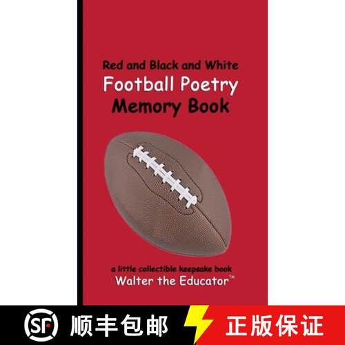 【3-4周达】Red and Black and White Football Poetry Memory Book [9798330462780]