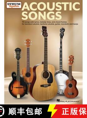 预订 Acoustic Songs - Strum Together: For Ukulele, Baritone Ukulele, Guitar, Banjo & Mandolin [9798350121926]