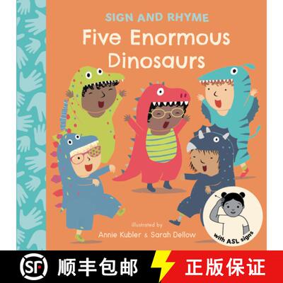 【3-4周达】Five Enormous Dinosaurs ASL [9781835322222]