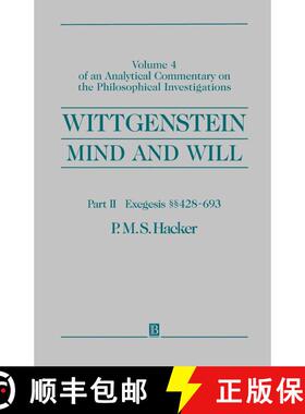 【3-4周达】Wittgenstein Mind And Will V4 Part 2 Exegesis 428-693 [Wiley哲学] [9780631219873]