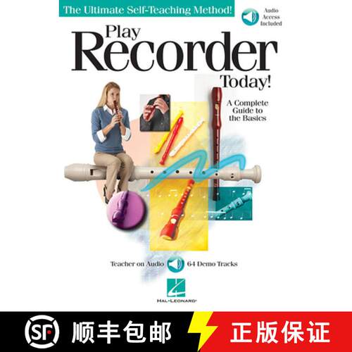 【3-4周达】Play Recorder Today: A Complete Guide to the Basics (Bk/Online Audio) [9781423461388]