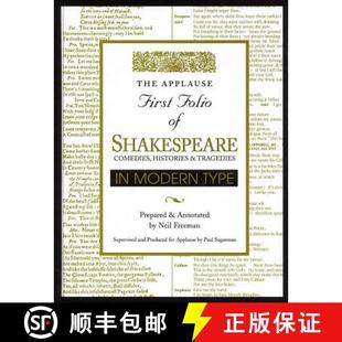 Modern Applause Folio Tragedies 预订 Shakespeare First Comedies Type 9781557833334 Histories