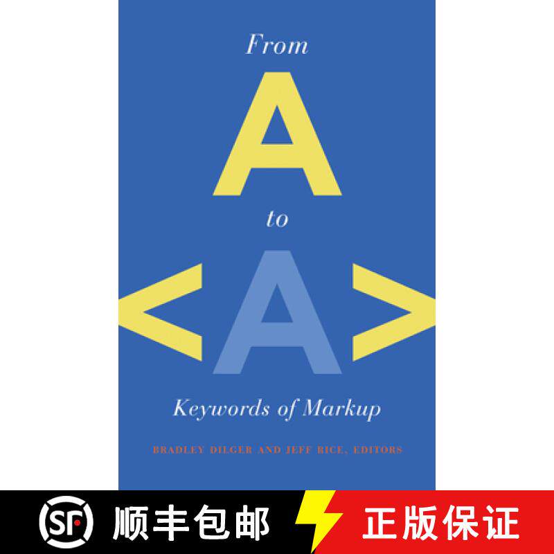 【3-4周达】From A to a: Keywords of Markup [9780816666096]