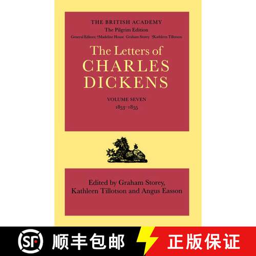 【3-4周达】精装 The Pilgrim Edition of the Letters of Charles Dickens: Volume 7: 1853-1855 [9780198126188]