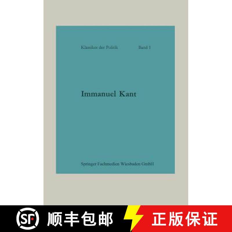 【3-4周达】Immanuel Kant: Politische Schriften [9783663196983]