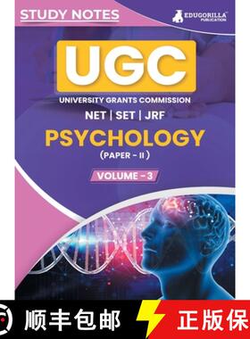 【3-4周达】UGC NET Paper II Psychology (Vol 3) Topic-wise Notes (English Edition) | A Complete Prepar... [9789355567581]
