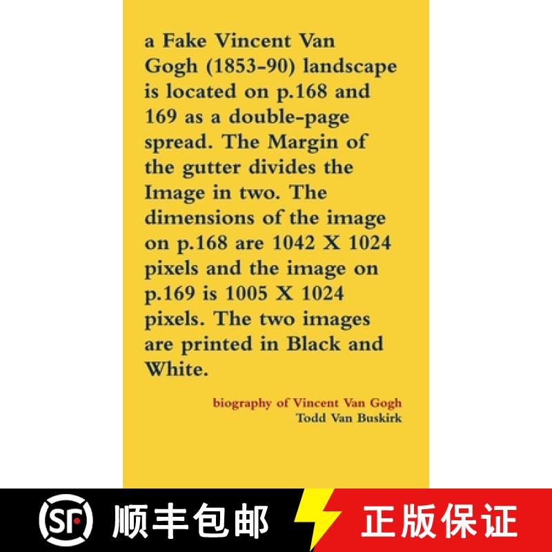 【2-3周达】a Fake Vincent Van Gogh (1853-90) landscape is located on p.168 and 169 as a double-page s... [9781312995444]