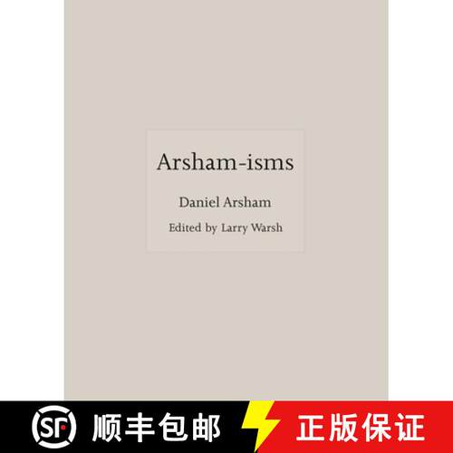 现货 精装 阿瑟姆主义 Arsham-Isms [9780691217505]