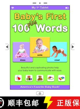 【3-4周达】My 1st Tablet: Baby's First 100 Plus Words [9781936061884]