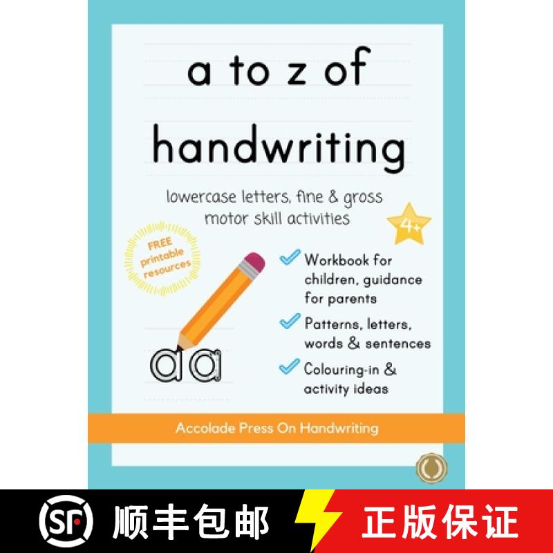 【2-3周达】to z of handwriting: a fun and educational tracing handwriting book with guidance for pare... [9781913988029]