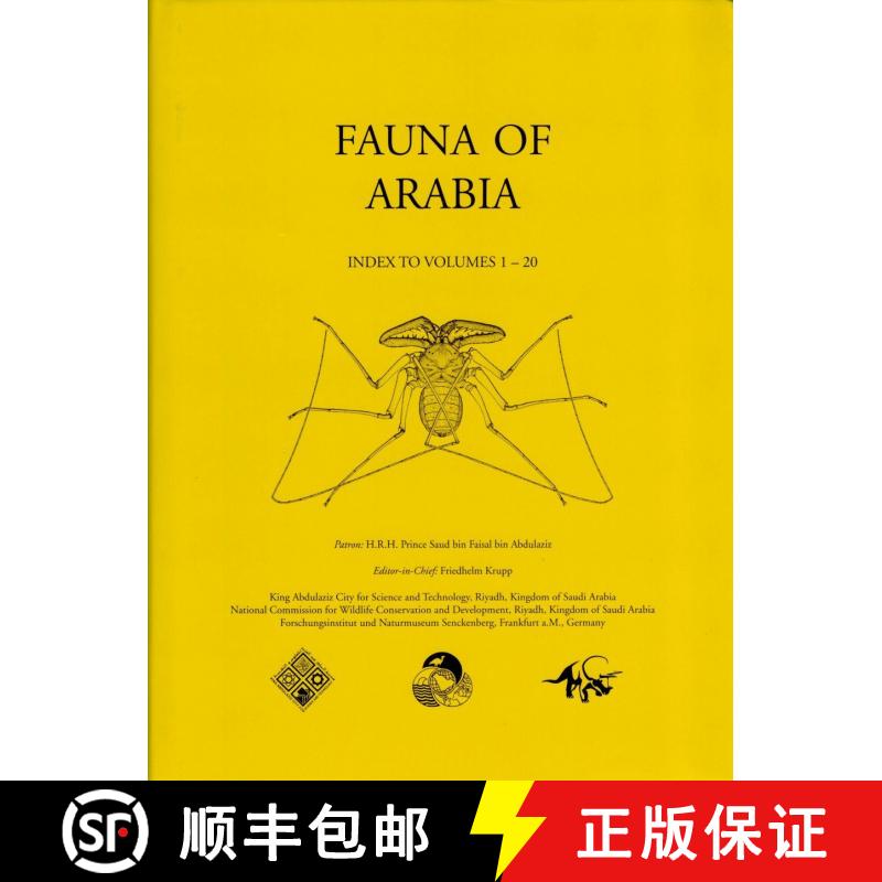 预订 Fauna of Saudi Arabia: Index to Volumes 1-20 [9783929907735]
