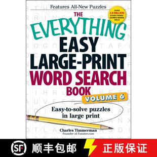 【3-4周达】The Everything Easy Large-Print Word Search Book, Volume 6: Easy-to-solve Puzzles in Large... [9781440592379]