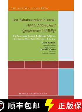 【3-4周达】Test Administration Manual: Athletic Milieu Direct Questionnaire (AMDQ) [9781387591602]
