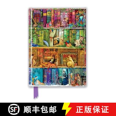 【3-4周达】Aimee Stewart: A Stitch in Time Bookshelves (Foiled Journal) [9781787550018]