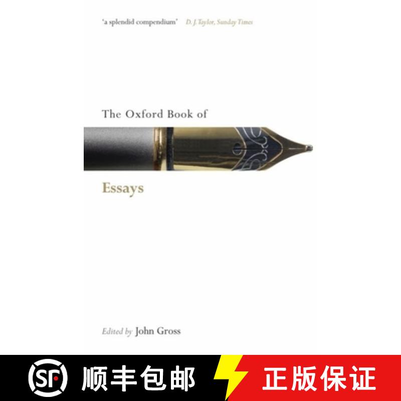 现货 牛津散文集 The Oxford Book of Essays 夏鹏老师推荐书单 [9780199556557]