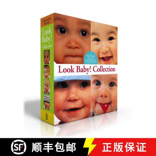 【3-4周达】Look Baby! Collection (Boxed Set): Baby Faces; I Love Colors; Baby Food; What's On My Head... [9781665974622]
