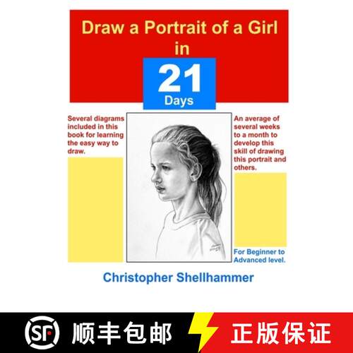 【3-4周达】Draw a Portrait of a Girl in 21 days [9781387755974]