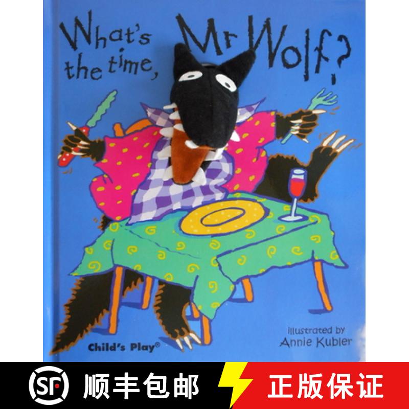 【4周达】狼先生几点啦？What's the Time, Mr.Wolf 精装指偶书廖彩杏书单英文原版绘本 [9780859539449]