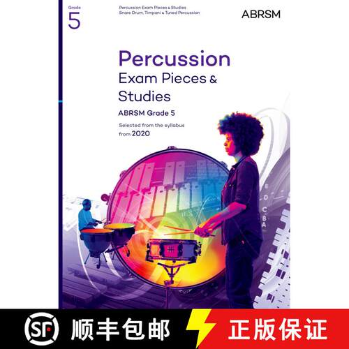 【3-4周达】Percussion Exam Pieces & Studies, ABRSM Grade 5: Selected from the syllabus from 2020 [9781786012982]