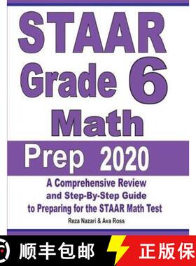 【3-4周达】STAAR Grade 6 Math Prep 2020: A Comprehensive Review and Step-By-Step Guide to Preparing f... [9781646121861]