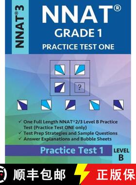 【3-4周达】Nnat Grade 1 - Nnat3 - Level B: Nnat Practice Test 1: Nnat 3 - Grade 1 - Test Prep Book fo... [9781948255752]
