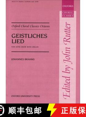 【3-4周达】Geistliches Lied, Op. 30: For SATB and Organ (or Piano Duet) [9780193851733]