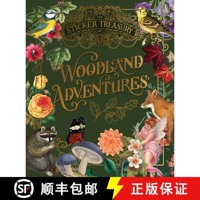【3-4周达】精装 The Sticker Treasury of Woodland Adventures: An Eclectic Book of Stickers for Journal... [9781923239388]