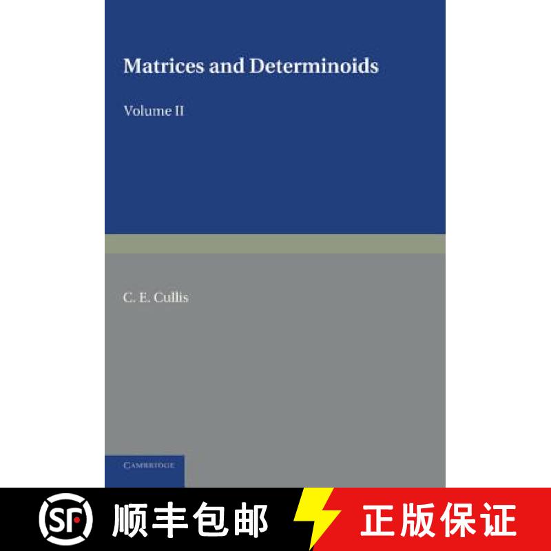 【3-4周达】Matrices and Determinoids: Volume 2 [9781107620834]