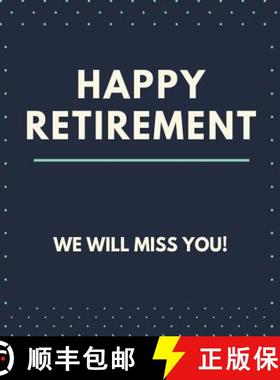 【3-4周达】Happy Retirement Guest Book (Hardcover): Guestbook for retirement, message book, memory bo... [9781912817566]