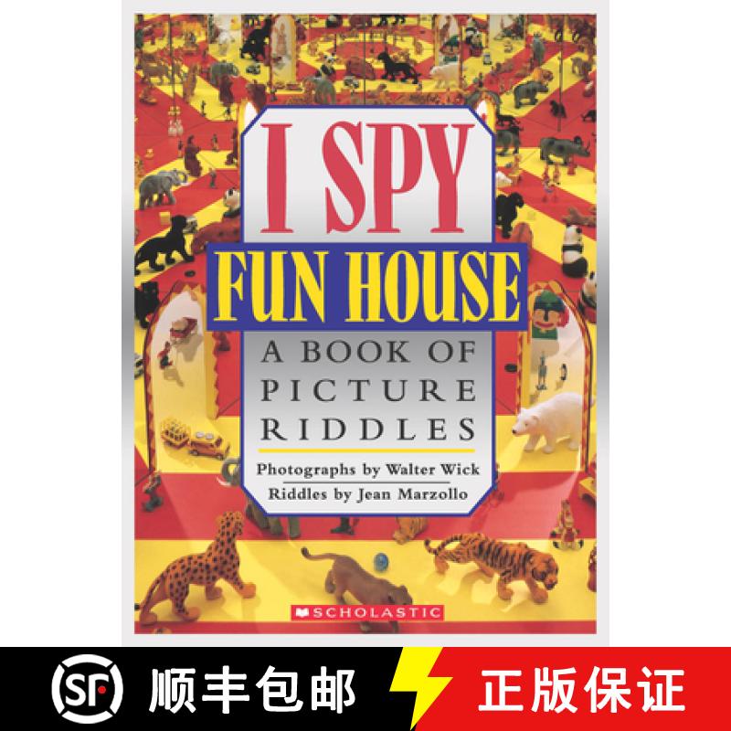 【3-4周达】I Spy Fun House: A Book of Picture Riddles [9780590462938]