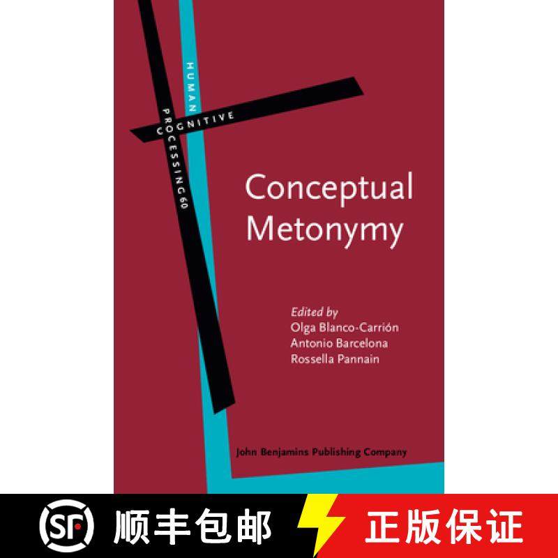 【2-3周达】Conceptual Metonymy.Methodological, theoretical, and descriptive issues. [9789027200389]