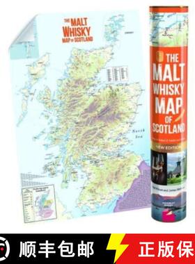 【3-4周达】MALT WHISKY MAP OF SCOTLAND: Folded, Rolled, Tubed [9781849342032]