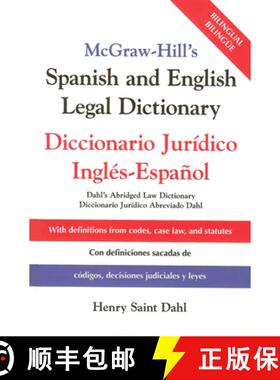 【3-4周达】McGraw Hill's Spanish/English Legal Dict (Pb) [9781265618346]