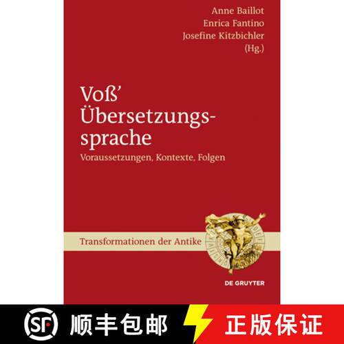 【3-4周达】精装 Voß' Übersetzungssprache: Voraussetzungen, Kontexte, Folgen [9783110301243]