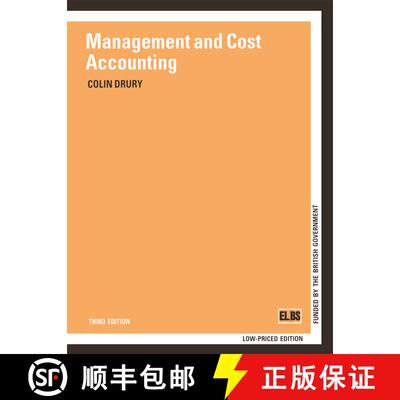【3-4周达】MANAGEMENT AND COST ACCOUNTING (Third Edition 1992) (Third Edition 1992) (Third Edition 19... [9780412463907]