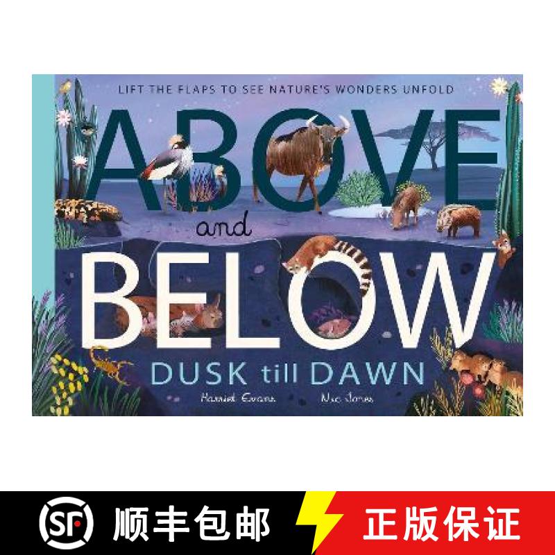 预订 Above and Below: Dusk till Dawn: Lift the flaps to see nature's wonders unfold [9781838914028]