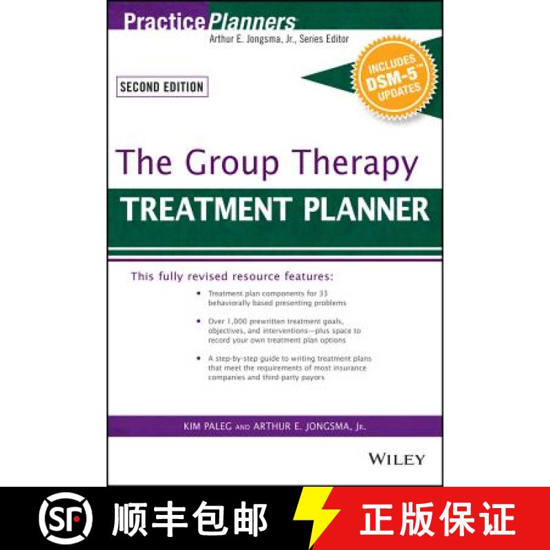 【3-4周达】The Group Therapy Treatment Planner, With Dsm-5 Updates, Second Edition [Wiley心理学] [9781119073185]