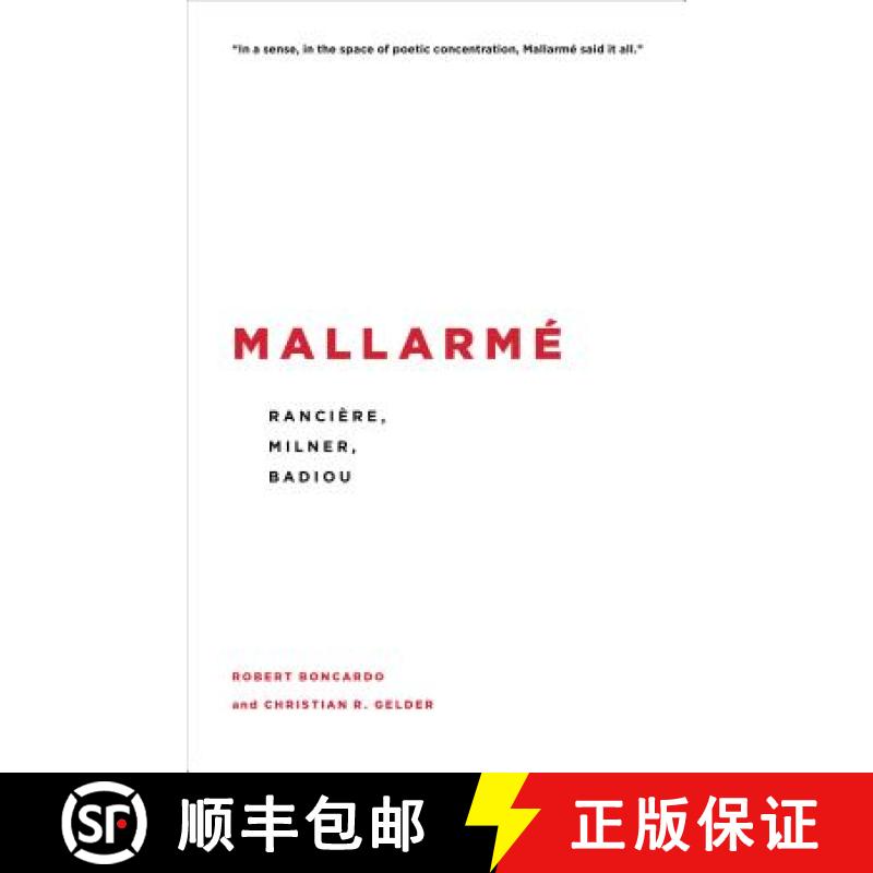 【3-4周达】Mallarmé : Rancière, Milner, Badiou [9781786603111]