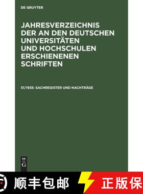 预订 Sachregister und Nachträge [9783112509470]