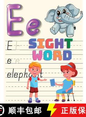 预订 Trace, and then Write the Sight Word, Activity Book for Kindergarten Kids, Toddlers and Preschoo... [9781803964072]