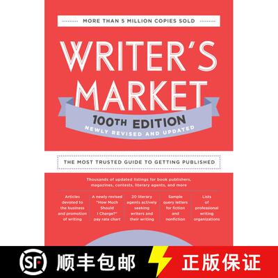 【3-4周达】Writer's Market 100th Edition: The Most Trusted Guide to Getting Published [9780593332030]