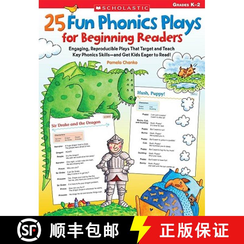 【4周达】25 Fun Phonics Plays for Beginning Readers: Engaging, Reproducible Plays That Target and Tea... [9780545103398]