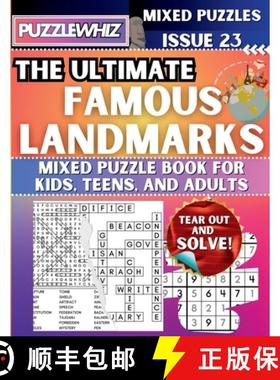【3-4周达】The Ultimate Famous Landmarks Mixed Puzzle Book for Kids, Teens, and Adults: 16 Types of E... [9798330452118]