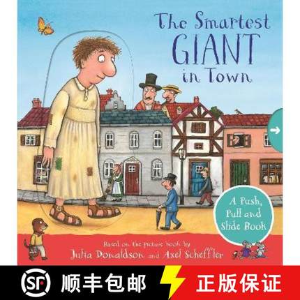 【3-4周达】The Smartest Giant in Town: A Push, Pull and Slide Book [9781529072501]