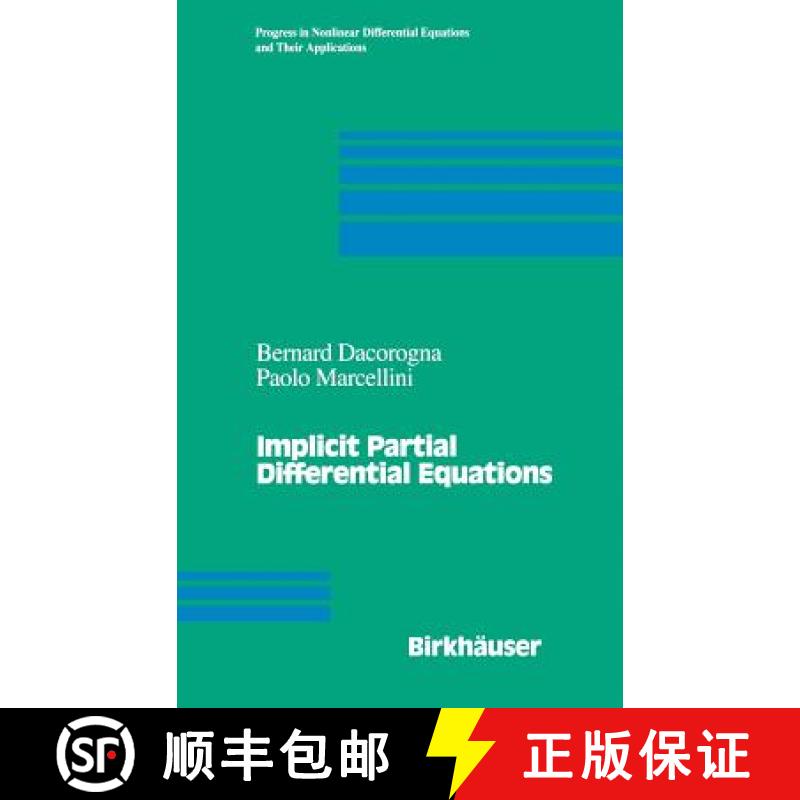 【3-4周达】Implicit Partial Differential Equations [9780817641214]