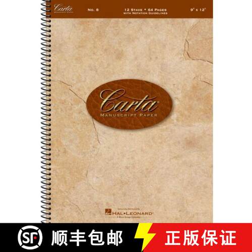 【3-4周达】Carta Manuscript Paper No. 8 - Basic [9780793557639]