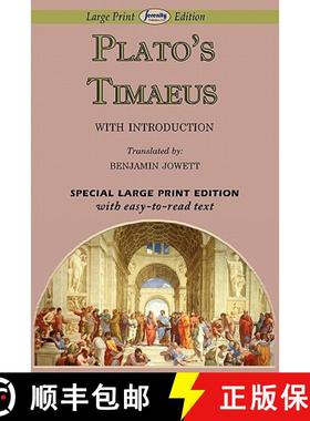 【3-4周达】Timaeus (Large Print Edition) [9781604508482]