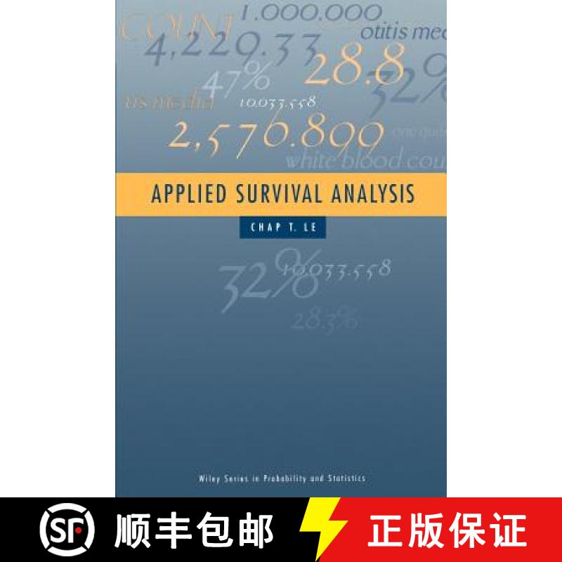 【3-4周达】Applied Survival Analysis [Wiley统计学] [9780471170853]
