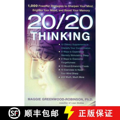 【3-4周达】20/20 Thinking: 1,000 Powerful Strategies to Sharpen Your Mind, Brighten Your Mood, and Bo... [9781583331538]