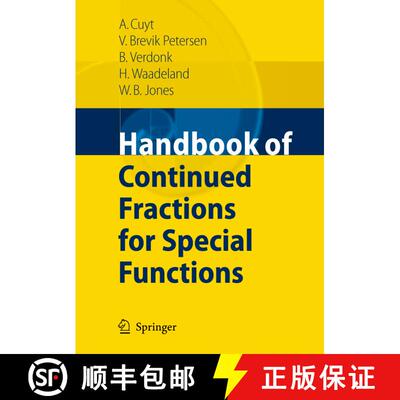 【3-4周达】Handbook of Continued Fractions for Special Functions [9789048177752]